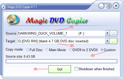 Compress episode DVDs
